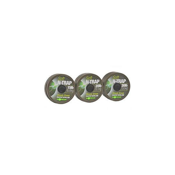Korda N-Trap Soft 20lb Weedy Green - Karpfen-Vorfachschnur