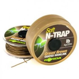 Korda N-Trap Soft 15lb Gravel Brown - Karpfen-Vorfachschnur