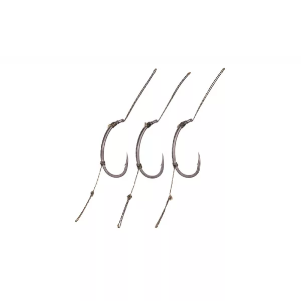 Korda Loop Rigs Klor 6 Mit Öse, mit Widerhaken 30lb Geflochtener vorgebundener Haken 3 Stk.