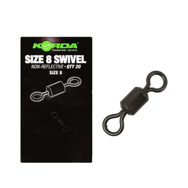 Korda Swivels Size 8 Wirbel 20 Stk.