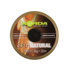   Korda Super Natural Gravel Brown 25lb - beschichtete geflochtene Boilie-Vorfachschnur