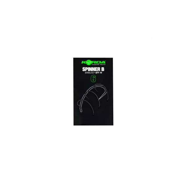 Korda Spinner B Hook 6 Öhr, Barbless Boilie Haken 10 Stück