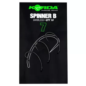   Korda Spinner B 7 Boilie-Haken mit Öhr und Widerhaken 10 Stück