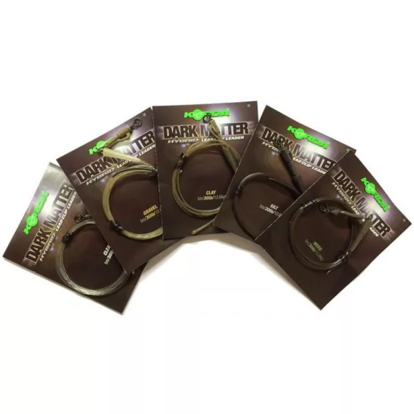 Korda Dark Matter Leader Hybrid Clip Weedy Green Vorgebundenes Karpfen-Rig