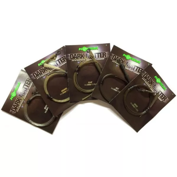 Korda Dark Matter Leaders Hybrid Lead Clip Silt Vorgebundenes Boilie-Vorfach