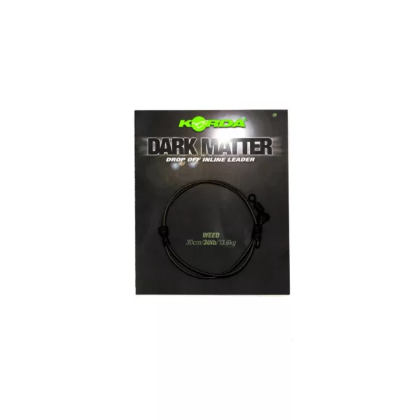 Korda Dark Matter Leader Drop Off Inline Weed Vorgebundenes Boilie-Rig 30lb 30cm