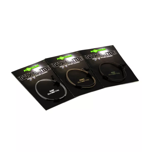 Korda Dark Matter Leader Drop Off Inline Transparent 30lb 30cm Vorgebundenes Boilie-Rig
