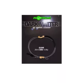   Korda Dark Matter Leader QC Swivel Transparent 30cm 30lb Vorgebundenes Boilie-Rig