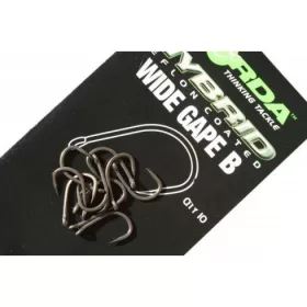   Korda Wide Gape Barbless 4 Öhr, Widerhakenloser Haken 10 Stück