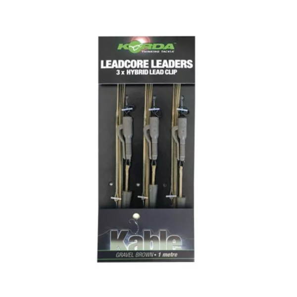 Korda Leadcore Hybrid Lead Clip Gravel Vorgebundene Boilie-Montage 3 Stk.