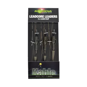   Korda Leadcore Hybrid Lead Clip Weed/Silt Vorgebundene Boilie Montage 3 Stk.