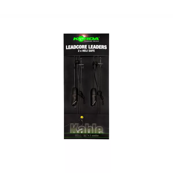Korda Leadcore Heli Safe Weed 1,00m Vorgebundenes Leadcore Rig 2 Stk.