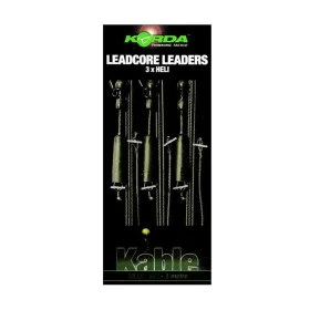   Korda Leadcore Heli Weed/Silt Vorgebundenes Boilie-Rig 3 Stk.