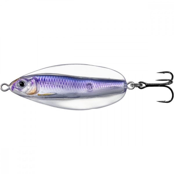 Livetarget Erratic Shiner Löffel Silber/Violett 14gr 6cm Taumelnder Blinker