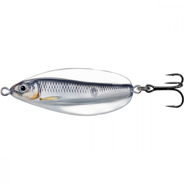 Livetarget Erratic Shiner Löffel Silber/Schwarz 21gr 7cm Taumelnder Blinker