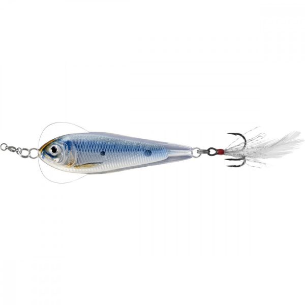 Livetarget Flutter Shad Jigging Spoon Silber/Blau 11gr 5cm Taumelblinker