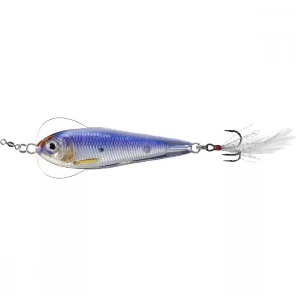 Livetarget Flutter Shad Jigging Spoon Silber/Violett 11gr 5cm Taumelblinker