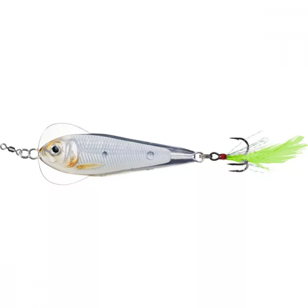 Livetarget Flutter Shad Jigging Löffel Glow/Perlmutt 11gr 5cm Taumelnder Blinker