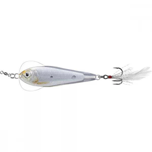 Livetarget Flutter Shad Jigging Spoon Silber/Perlmutt 11gr 5cm Taumelblinker