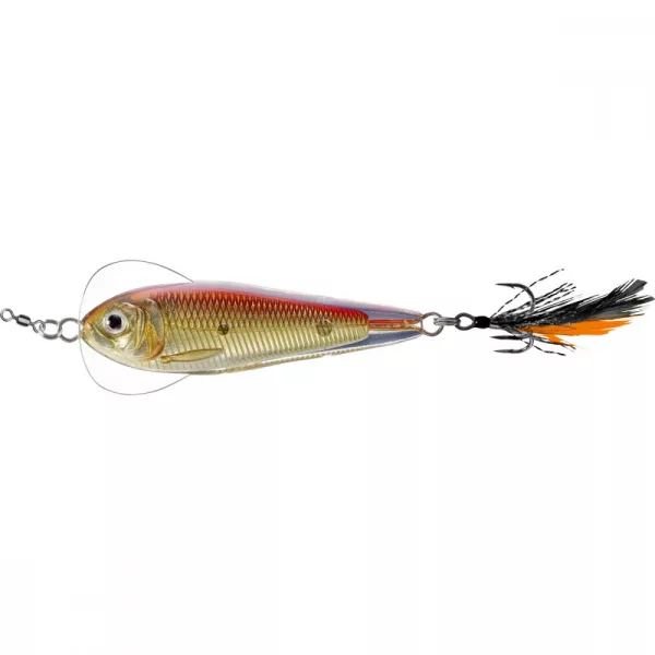Livetarget Flutter Shad Jigging Spoon Gold/Rot 14gr 5,5cm Taumelblinker