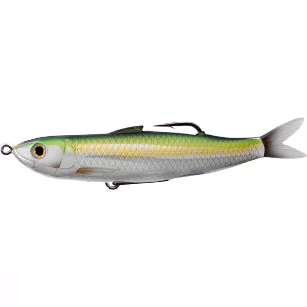 Livetarget Shiner Walking Bait Metallic Lemon Lime 11,5cm 14gr Gummifisch