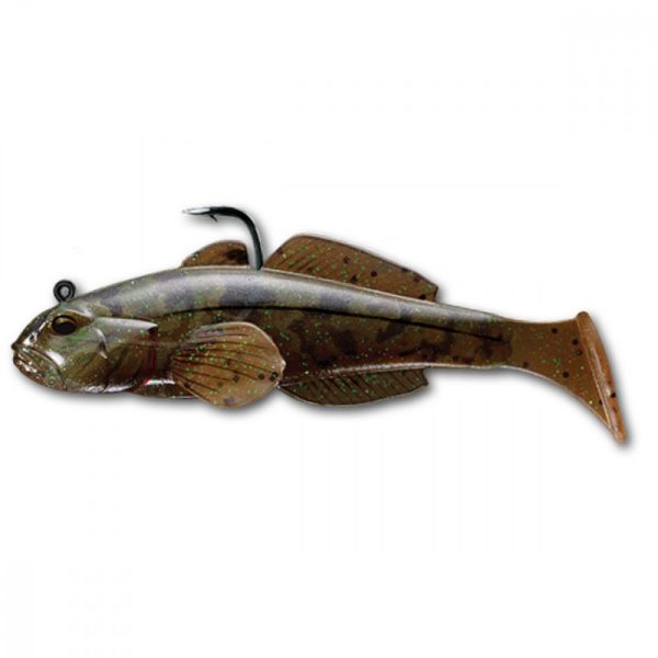 Livetarget Goby Swimbait Braun/Kürbis 8cm 14gr Grundel Kunstköder