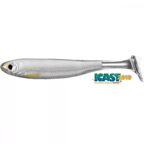   Livetarget Slow-Roll Shiner Paddle Tail Silber/Perl 8,5cm Gummifisch 4 Stk.