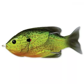   Livetarget Sonnenbarsch Walking Bait Fluoreszierender Kürbiskern 7,5cm 12gr Sonnenbarsch Kunstköder