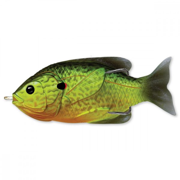Livetarget Sonnenbarsch Walking Bait Fluoreszierender Kürbiskern 7,5cm 12gr Sonnenbarsch Kunstköder
