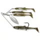 Livetarget Minnow Spinner Rig Dunkelbernstein/Gold Klein 11gr Spinnerbait