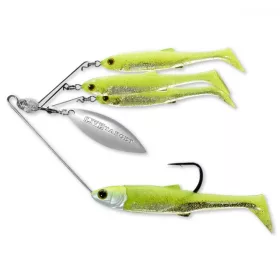   Livetarget Minnow Spinner Rig Chartreuse/Silber Klein 11gr Spinnerbait