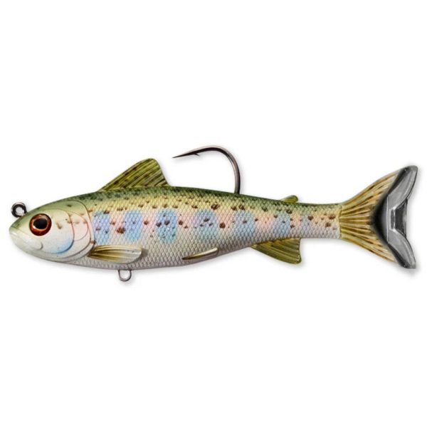 Livetarget Trout Parr Swimbait Silver Olive 10,9cm 21gr Gummifisch