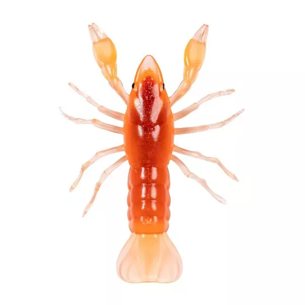 Livetarget Crawfish Un-Rigged Fire-Orange 9,7cm Sinking Plastikkrebs 4Stk.