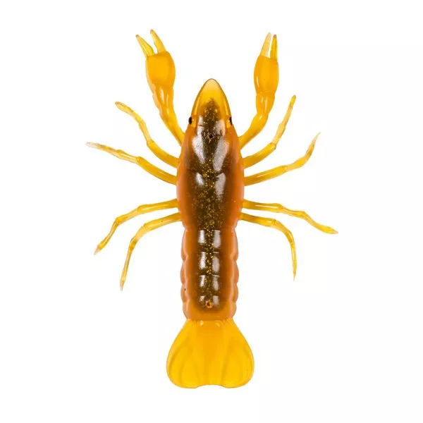 Livetarget Crawfish Un-Rigged Orange-Green 9,7cm Sinking Plastikkrebs 4 Stk.