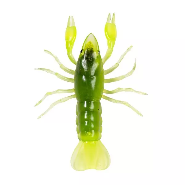 Livetarget Crawfish Un-Rigged Chartreuse-Green 9,7cm Sinking Plastikkrebs 4 Stk.