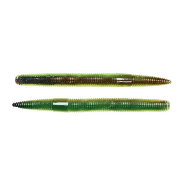 Livetarget Stabwurm Braun-Chartreuse 7,6cm Wurmprofil 10 Stück