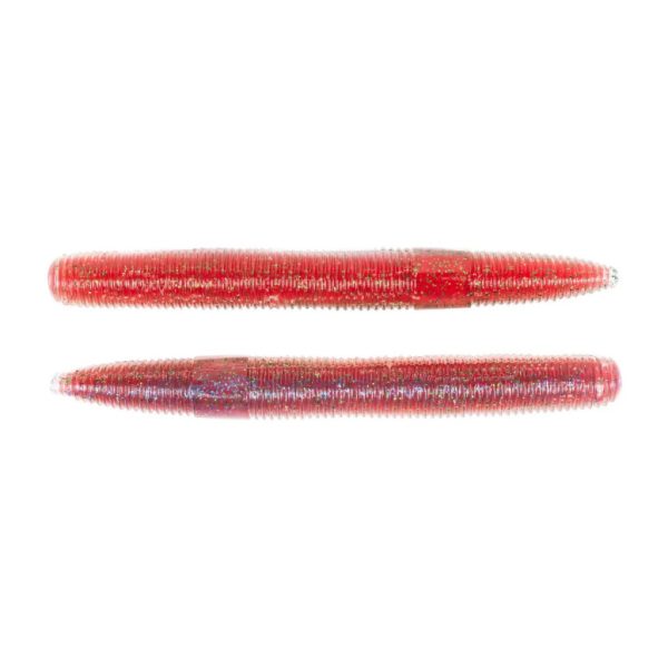 Livetarget Stick-Wurm Rot-Rot 10,2cm Wurmprofil 8 Stück