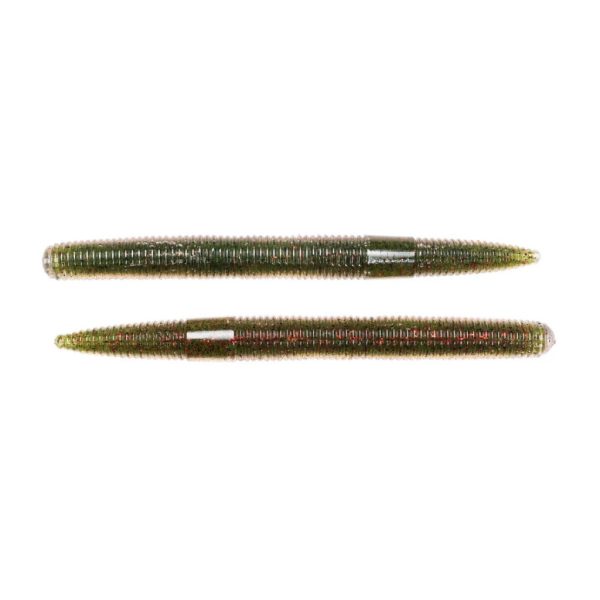 Livetarget Stick Worm Grün-Rot 10,2cm Wurmprofil 8Stk