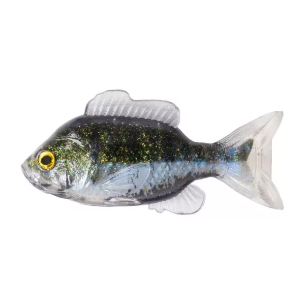 Livetarget Sonnenbarsch Unmontiert Grün-Perlmutt 8,5cm Gummisonnenbarsch 4db