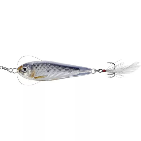 Livetarget Flutter Shad Jigging Spoon Silber-Schwarz 6cm 21gr Taumelblinker