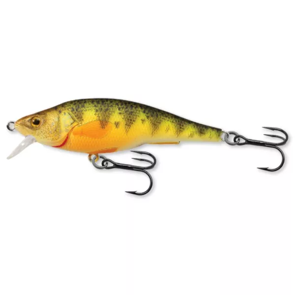 Livetarget Gelbbarsch Jerkbait Fluoreszierend-Matt Schwimmend 7,3cm 11gr Wobbler