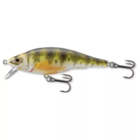  Livetarget Gelbbarsch Jerkbait Natur-Matt Schwebend 7,3cm 11gr Wobbler