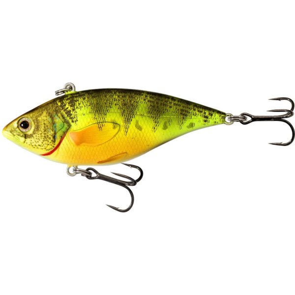Livetarget Flussbarsch Rattlebait Fluoreszierend-UV 7cm 18gr Sinkender Wobbler