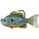 Livetarget Sonnenbarsch Swimbait Natur-Blau Kürbiskern 11cm 25gr Sonnenbarsch Plastikköder