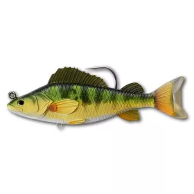   Livetarget Gelbflossenbarsch-Swimbait Gelb-Grün 11,3cm 21gr Kunststoffköder