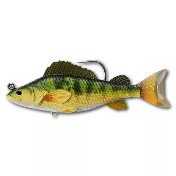 Livetarget Gelbflossenbarsch-Swimbait Gelb-Grün 11,3cm 21gr Kunststoffköder