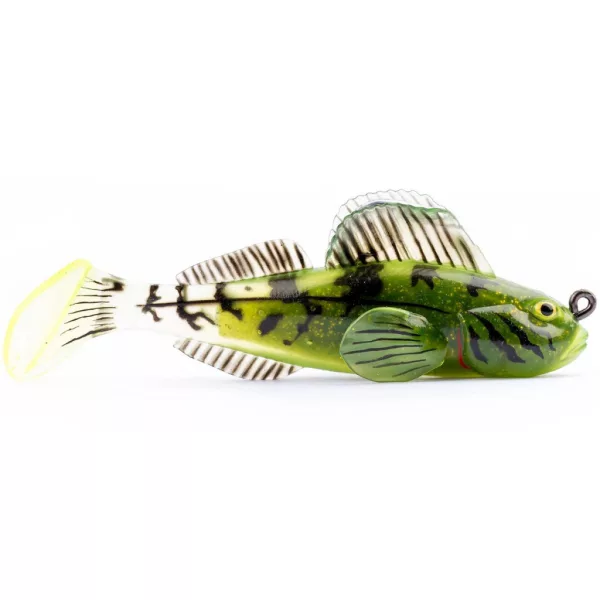 Livetarget Goby Paddletail Rigged Chartreuse-Grün 7,1cm 10gr Sinkender Gummifisch
