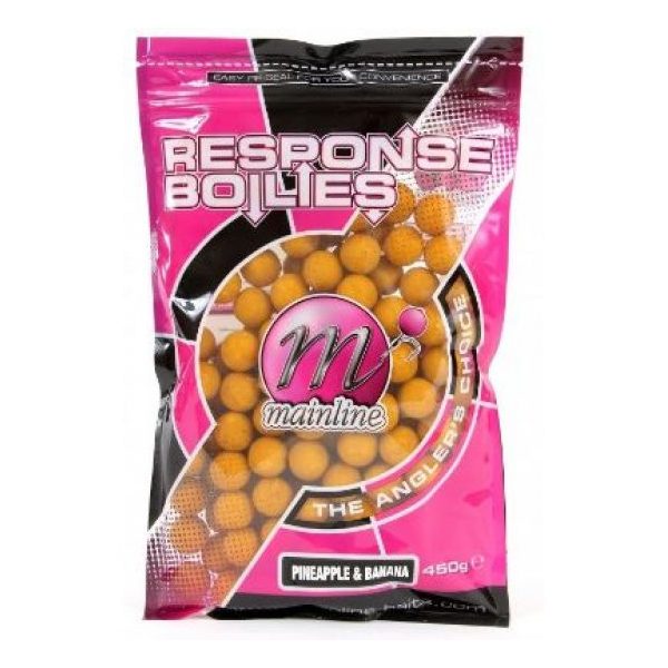 Mainline Shelf Life Boilies Pineapple&Banana 15 mm 450 g.r - Hakenköder-Boilie
