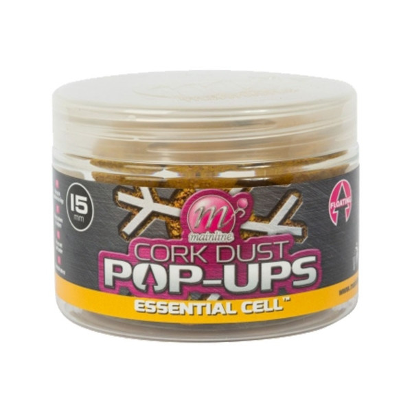 Mainline Cork Dust Pop Ups Essential Cell 15mm - Pop-Up Boilie