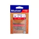 Mustad Ruthless Eyed 6/0 Öhrhaken, mit Widerhaken 5 Stk.